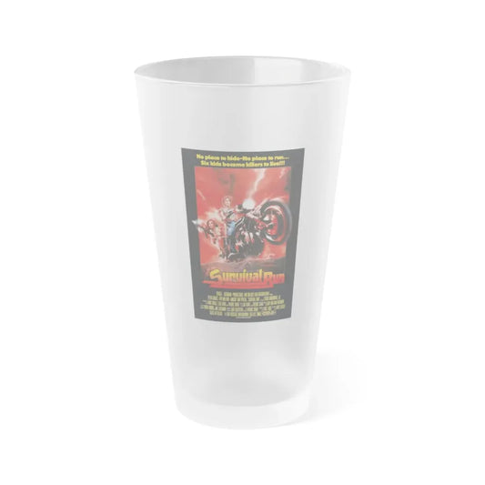 SURVIVAL RUN 1979 Movie Poster - Frosted Pint Glass 16oz Default Title - Go Mug Yourself