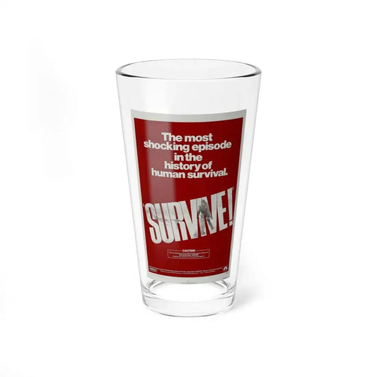 SURVIVE! 1976 Movie Poster - Pint Glass 16oz 16oz - Go Mug Yourself