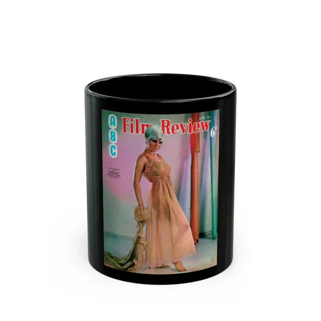 Susan Denberg #103 - Mag. Cover (Vintage Female Icon) Black Coffee Mug 11oz - Go Mug Yourself