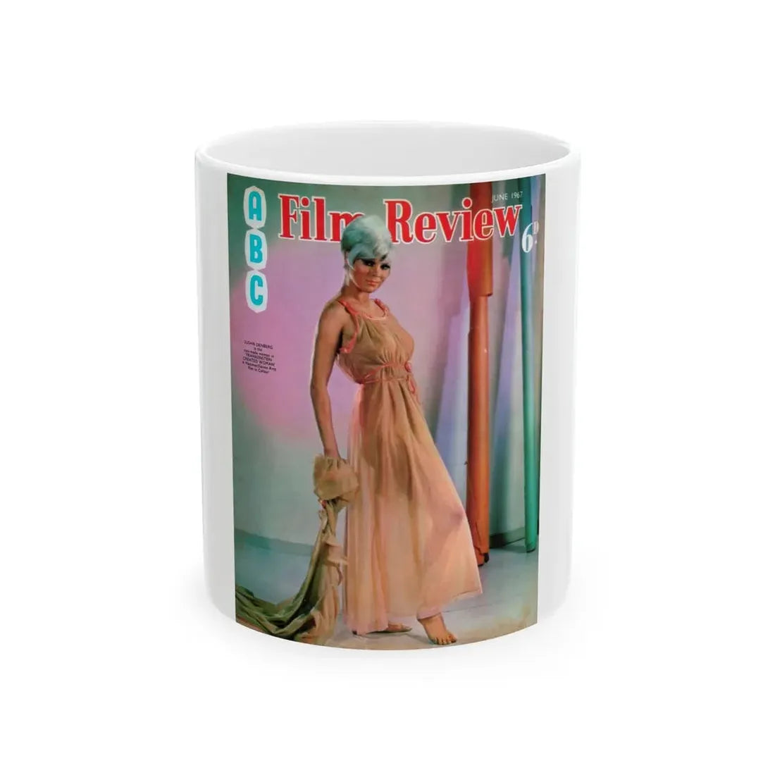 Susan Denberg #103 - Mag. Cover (Vintage Female Icon) White Coffee Mug 11oz - Go Mug Yourself