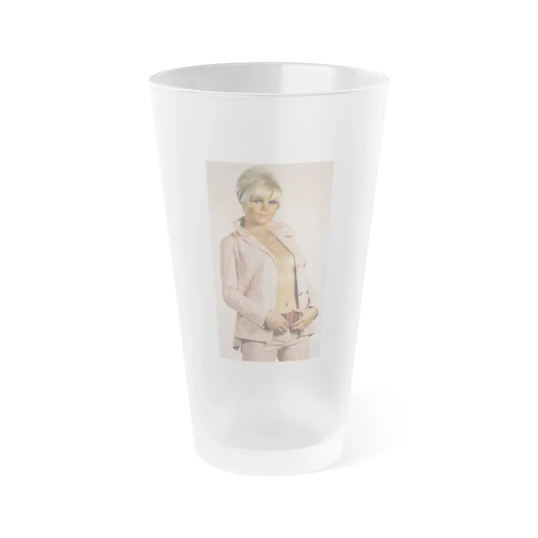 Susan Denberg #111 (Vintage Female Icon) Frosted Pint Glass 16oz 16oz Frosted - Go Mug Yourself