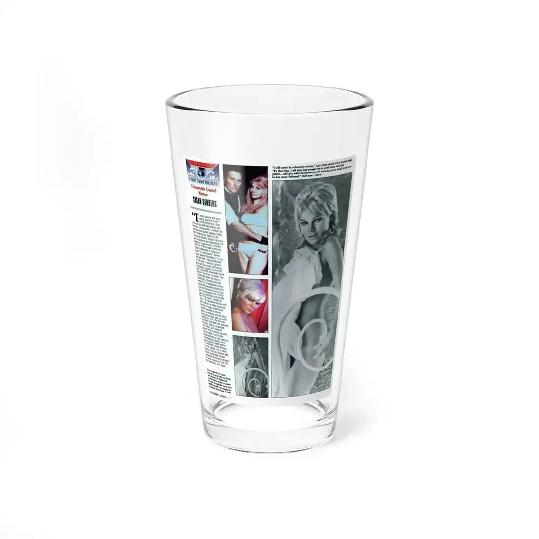 Susan Denberg #113 (Vintage Female Icon) Pint Glass 16oz 16oz - Go Mug Yourself