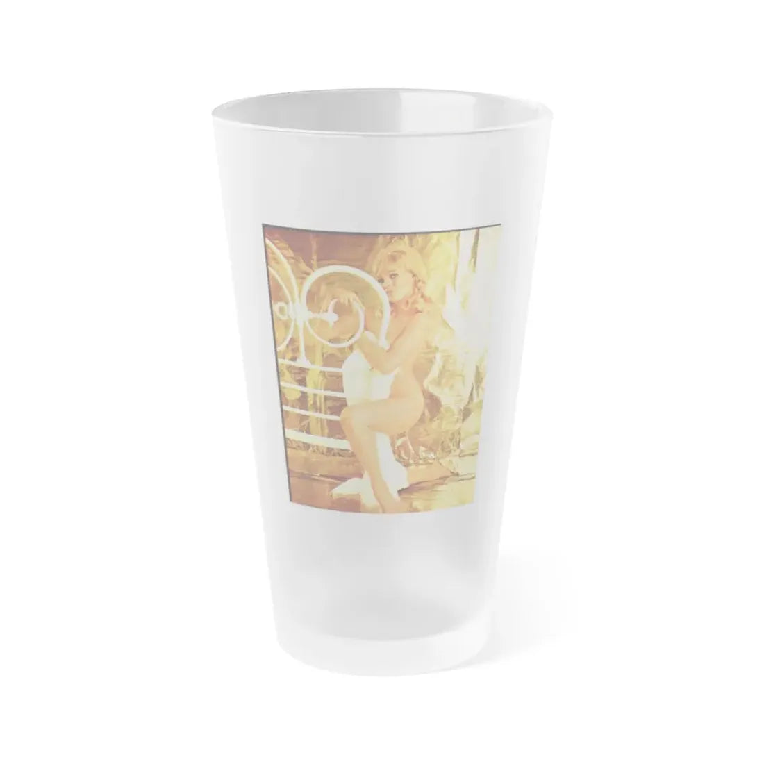 Susan Denberg #571 (Vintage Female Icon) Frosted Pint Glass 16oz 16oz Frosted - Go Mug Yourself