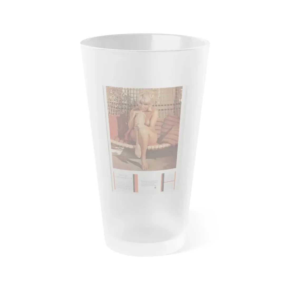 Susan Denberg #58 (Vintage Female Icon) Frosted Pint Glass 16oz 16oz Frosted - Go Mug Yourself