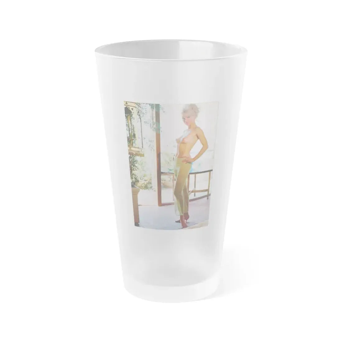 Susan Denberg #67 - Topless (Vintage Female Icon) Frosted Pint Glass 16oz 16oz Frosted - Go Mug Yourself