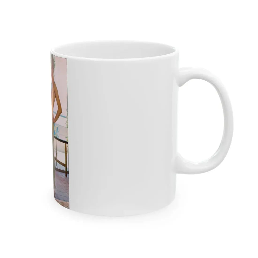 Susan Denberg #67 - Topless (Vintage Female Icon) White Coffee Mug - Go Mug Yourself