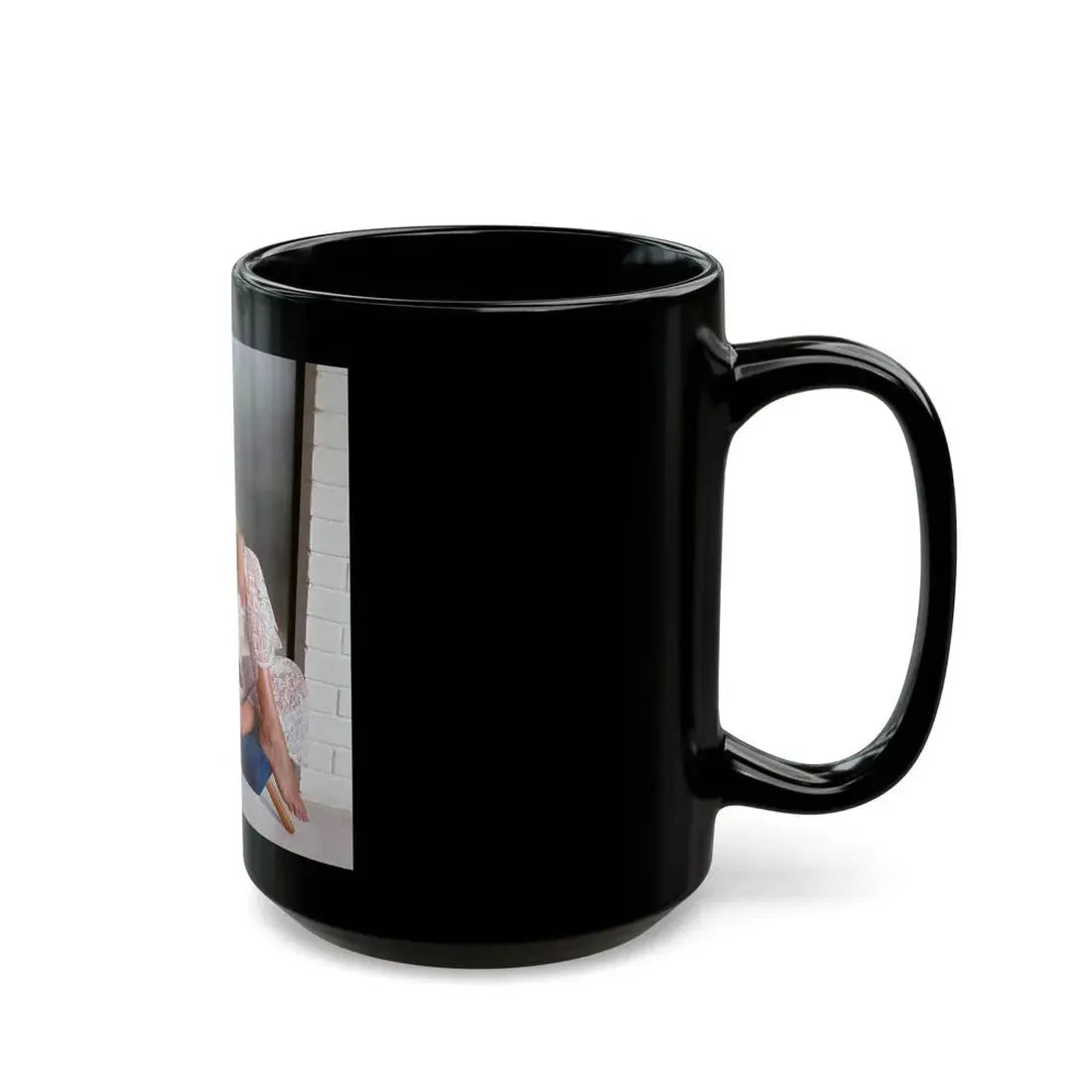 Susan Denberg #73 - Topless (Vintage Female Icon) Black Coffee Mug - Go Mug Yourself