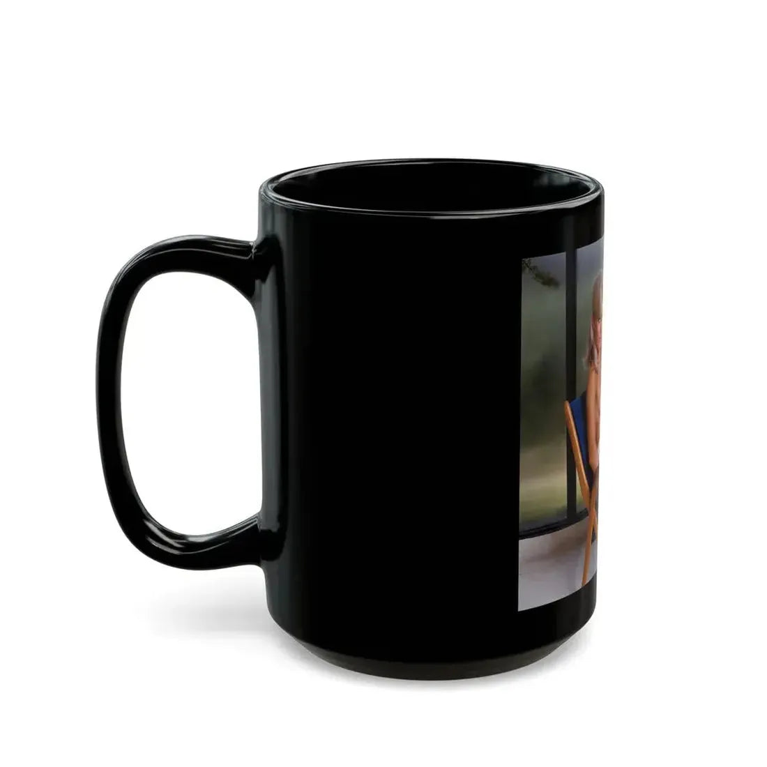 Susan Denberg #73 - Topless (Vintage Female Icon) Black Coffee Mug - Go Mug Yourself