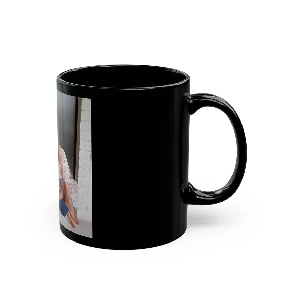 Susan Denberg #73 - Topless (Vintage Female Icon) Black Coffee Mug - Go Mug Yourself