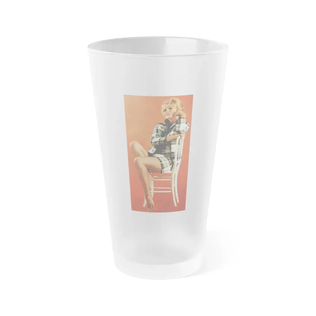 Susan Denberg #85 (Vintage Female Icon) Frosted Pint Glass 16oz 16oz Frosted - Go Mug Yourself