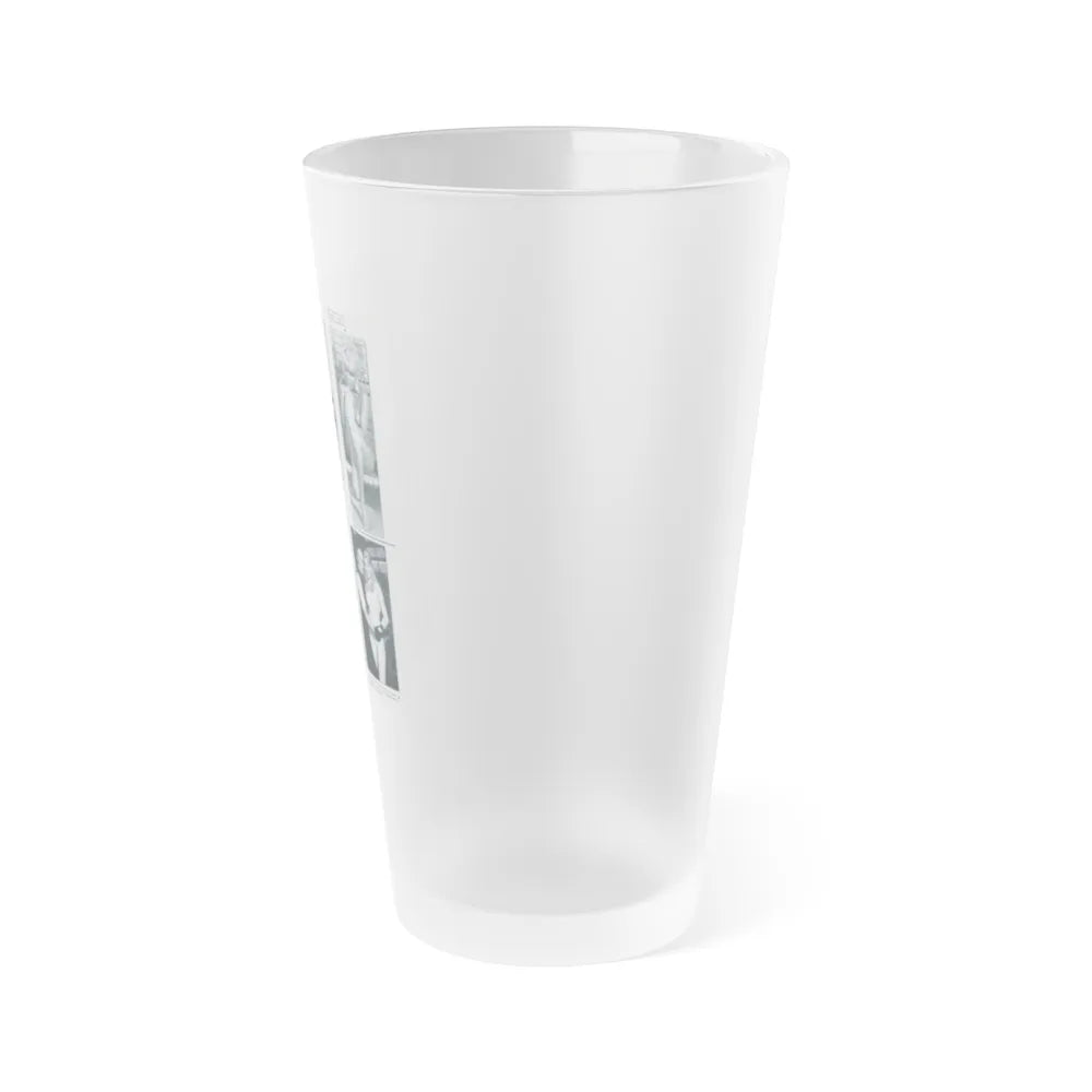 Susan Denberg #94 - B&W Mag. Photos & Article (Vintage Female Icon) Frosted Pint Glass 16oz-Go Mug Yourself