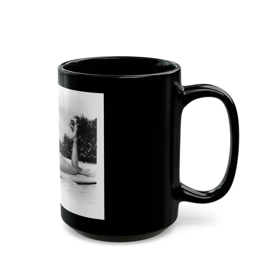 Susan Hart #18 - 8x10 B&W Cheesecake 2-Piece Swimsuit ''Ride The Wild Surf'' '64 Movie Promo Photo (Vintage Female Icon) Black Coffee Mug - Go Mug Yourself