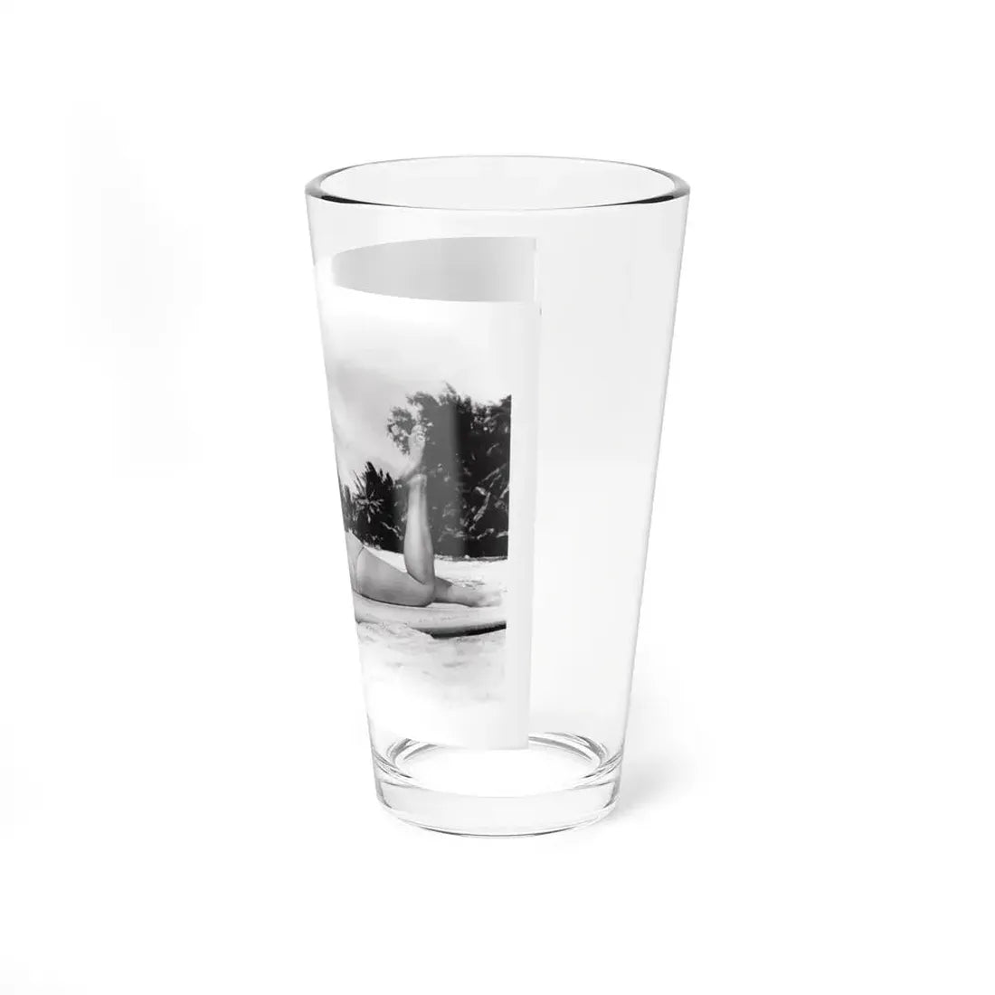 Susan Hart #18 - 8x10 B&W Cheesecake 2-Piece Swimsuit ''Ride The Wild Surf'' '64 Movie Promo Photo (Vintage Female Icon) Pint Glass 16oz - Go Mug Yourself