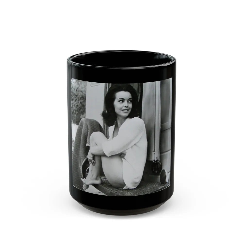 Susan Hart #261 (Vintage Female Icon) Black Coffee Mug-15oz-Go Mug Yourself
