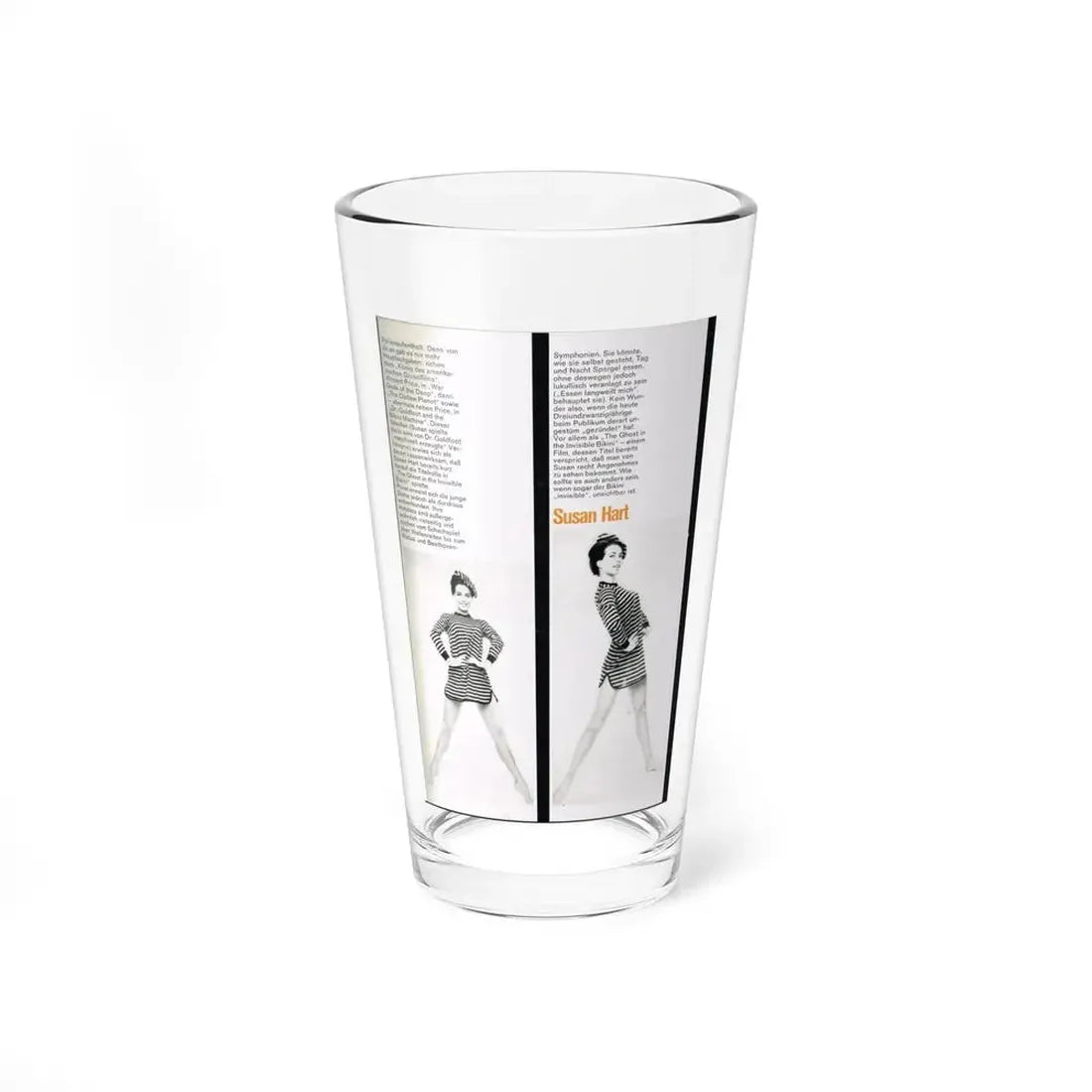 Susan Hart #47 (Vintage Female Icon) Pint Glass 16oz 16oz - Go Mug Yourself