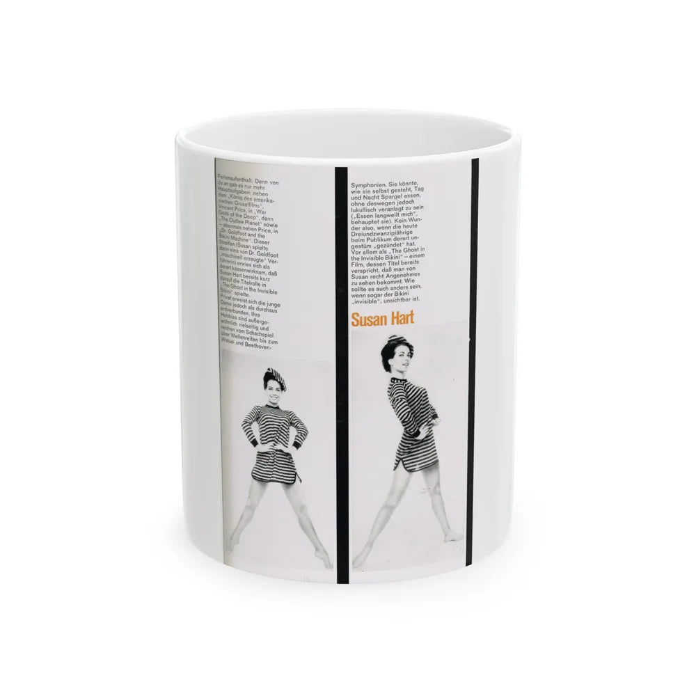 Susan Hart #47 (Vintage Female Icon) White Coffee Mug-11oz-Go Mug Yourself