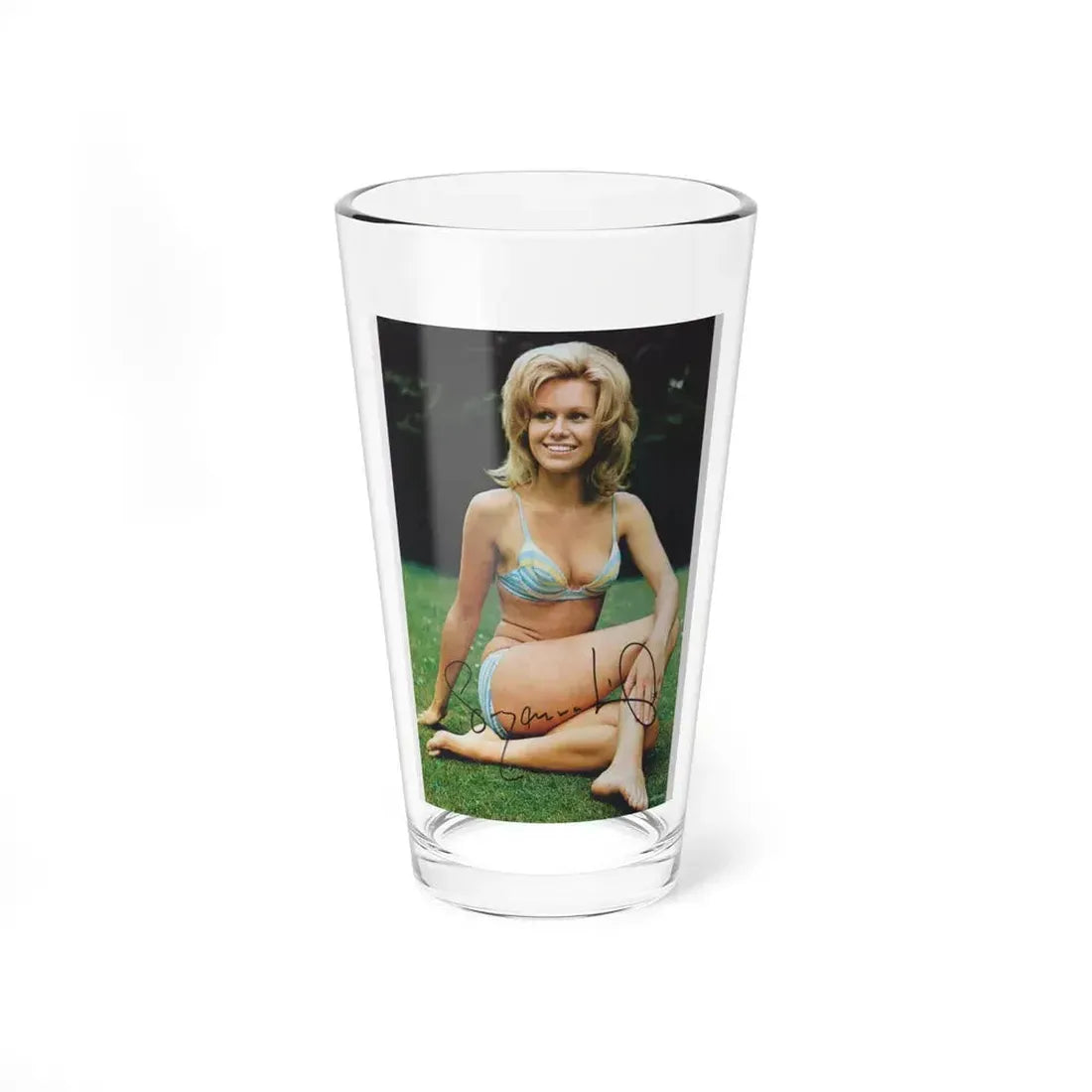 Suzanna Leigh #11 (Vintage Female Icon) Pint Glass 16oz 16oz - Go Mug Yourself