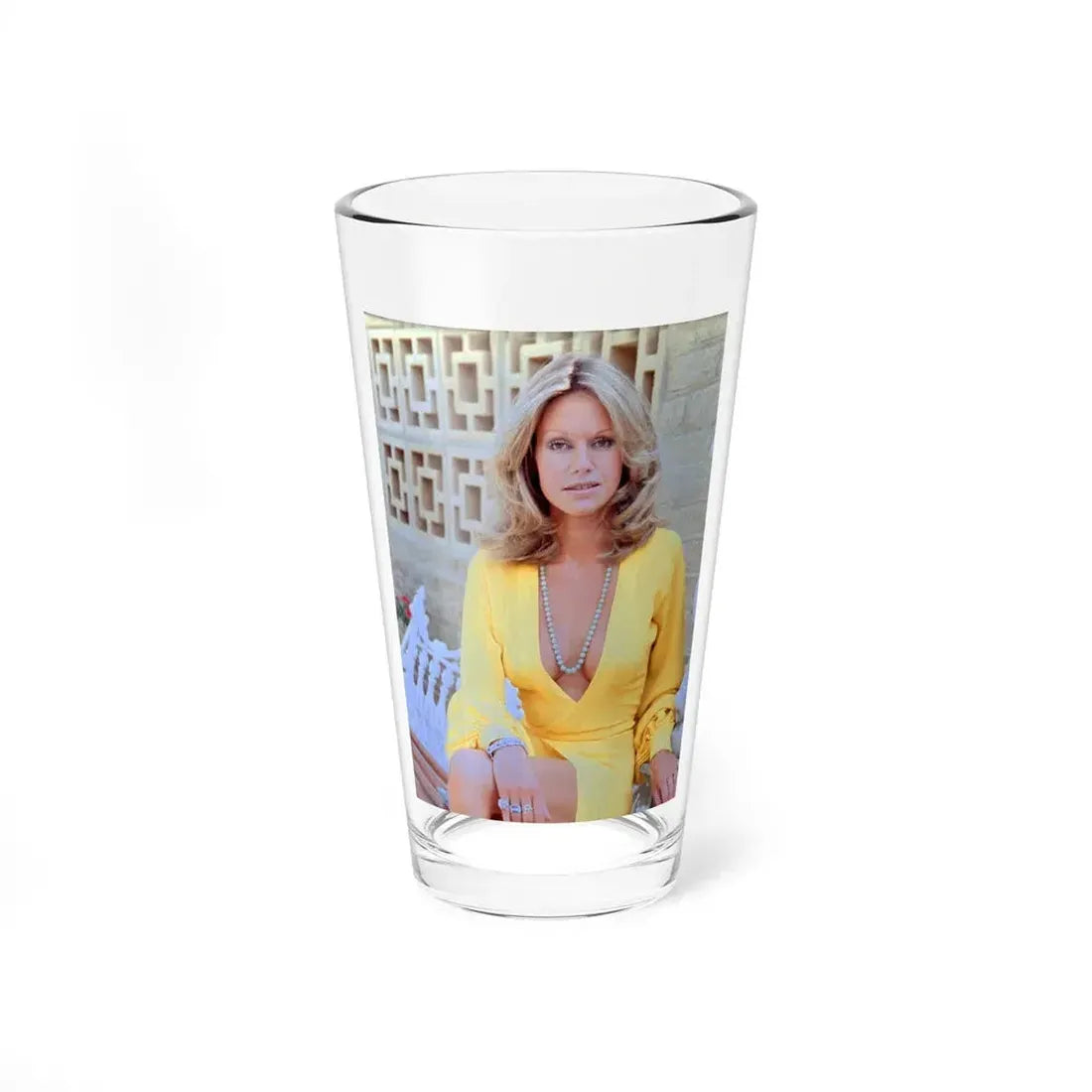 Suzanna Leigh #25 (Vintage Female Icon) Pint Glass 16oz 16oz - Go Mug Yourself