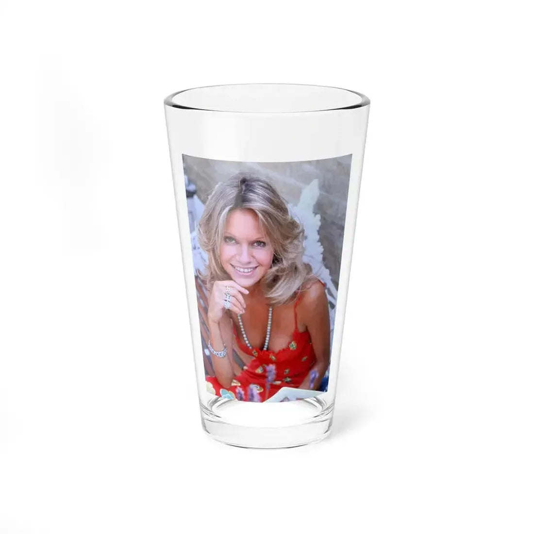 Suzanna Leigh #28 (Vintage Female Icon) Pint Glass 16oz 16oz - Go Mug Yourself