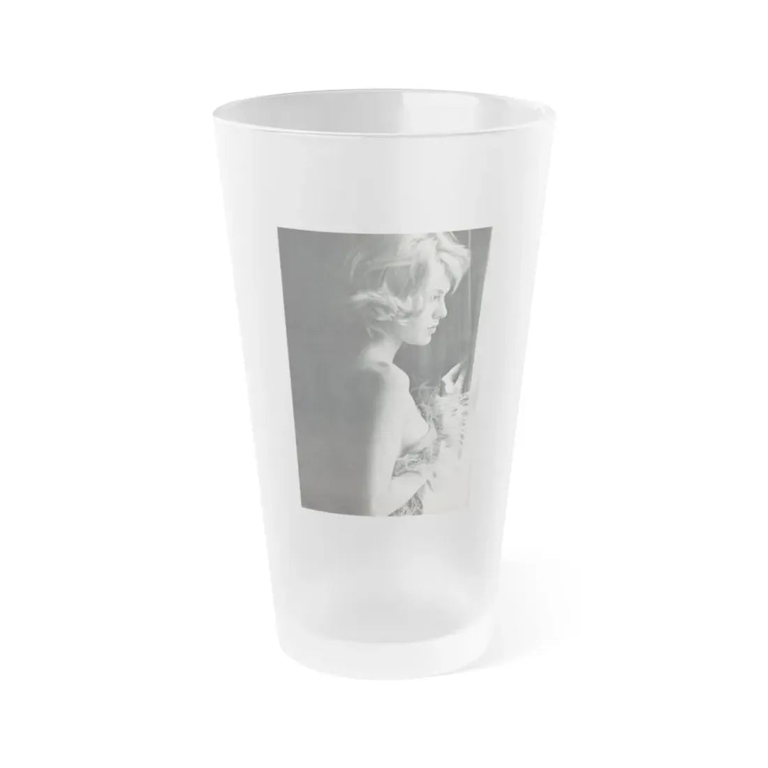 Suzanna Leigh #32 (Vintage Female Icon) Frosted Pint Glass 16oz 16oz Frosted - Go Mug Yourself
