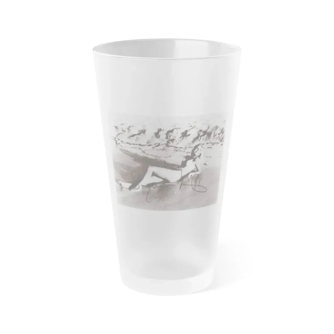 Suzanna Leigh #38 (Vintage Female Icon) Frosted Pint Glass 16oz 16oz Frosted - Go Mug Yourself