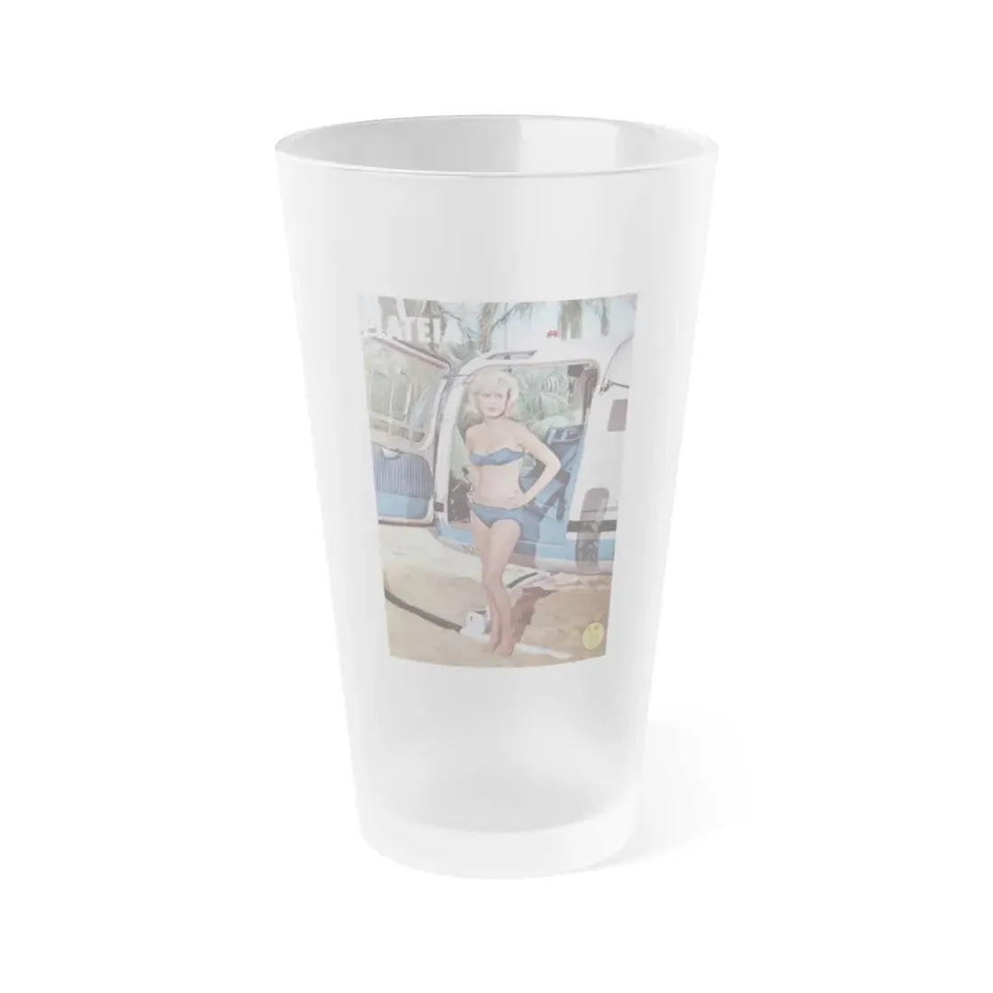 Suzanna Leigh #43 - Mag. Cover (Vintage Female Icon) Frosted Pint Glass 16oz 16oz Frosted - Go Mug Yourself