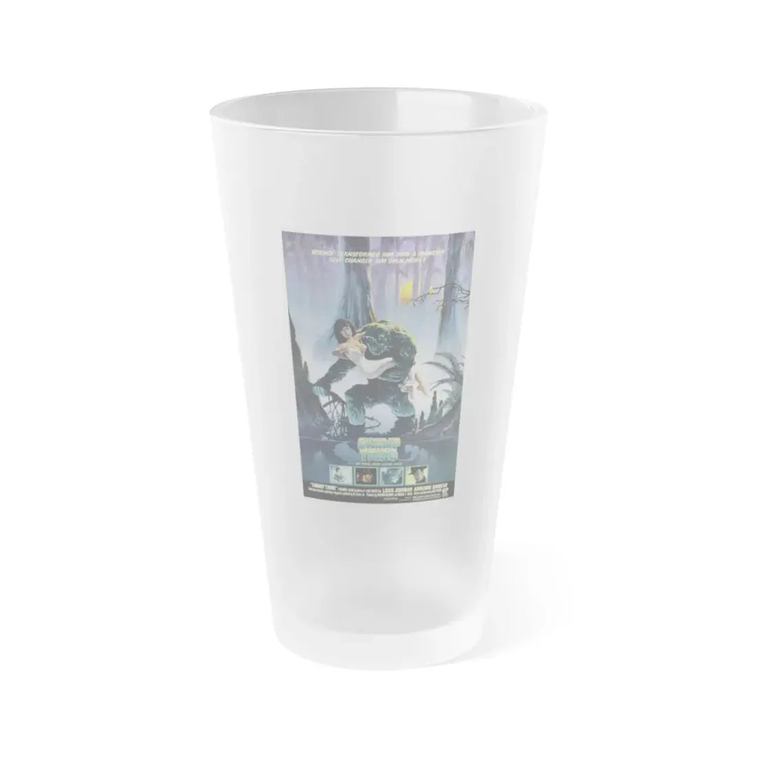 SWAMP THING 1982 Movie Poster - Frosted Pint Glass 16oz Default Title - Go Mug Yourself