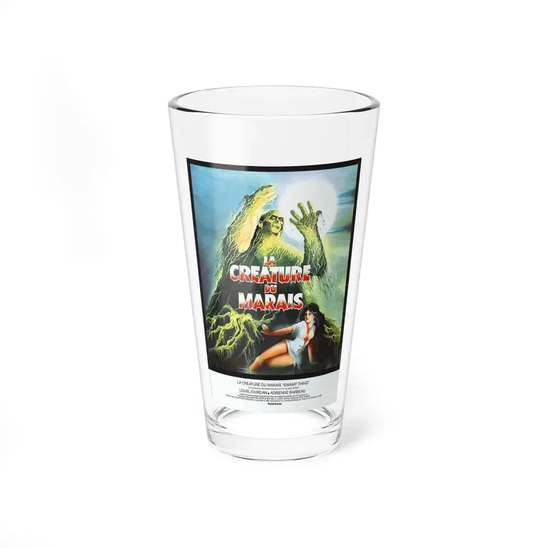 SWAMP THING (FRENCH) 1982 Movie Poster - Pint Glass 16oz 16oz - Go Mug Yourself