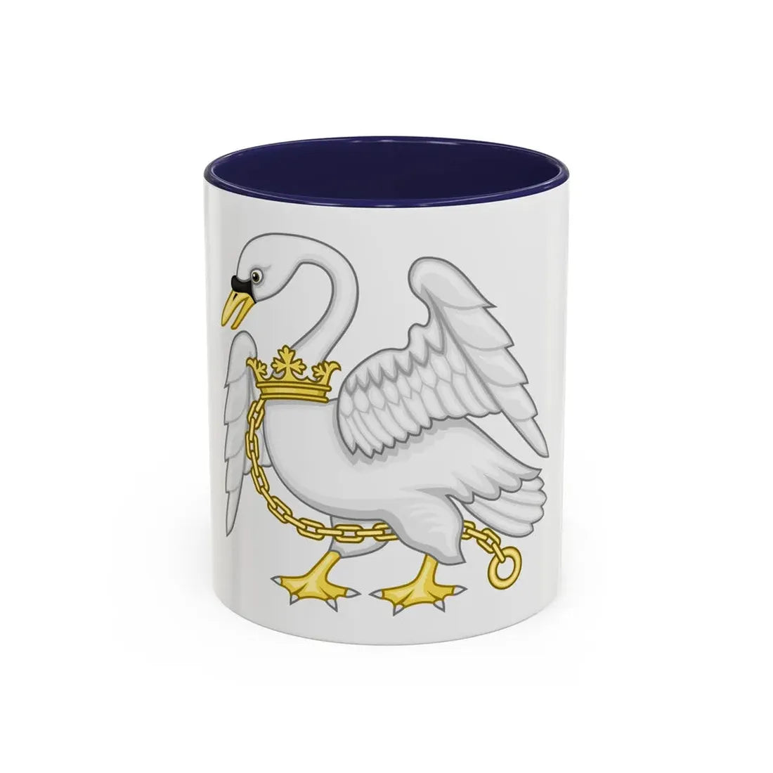 Swan Badge of Henry IV & V - Accent Coffee Mug 11oz Navy - Go Mug Yourself