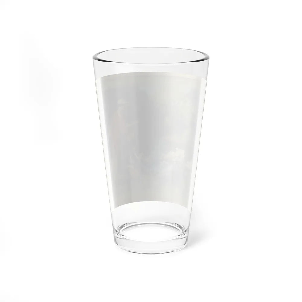 Swans on the Lake, original illustration (Magazine Illustration) Pint Glass 16oz - Go Mug Yourself