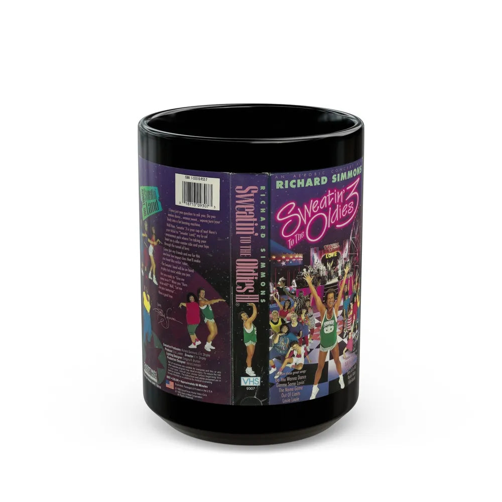 SWEATIN TO THE OLDIES 3 (VHS COVER) - Black Coffee Mug-15oz-Go Mug Yourself