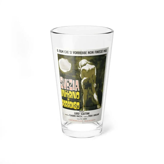 SWEDEN HEAVEN AND HELL (ITALIAN) 1968 Movie Poster - Pint Glass 16oz 16oz - Go Mug Yourself