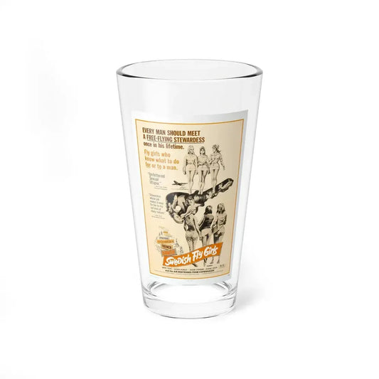 SWEDISH FLY GIRLS 1971 Movie Poster - Pint Glass 16oz 16oz - Go Mug Yourself
