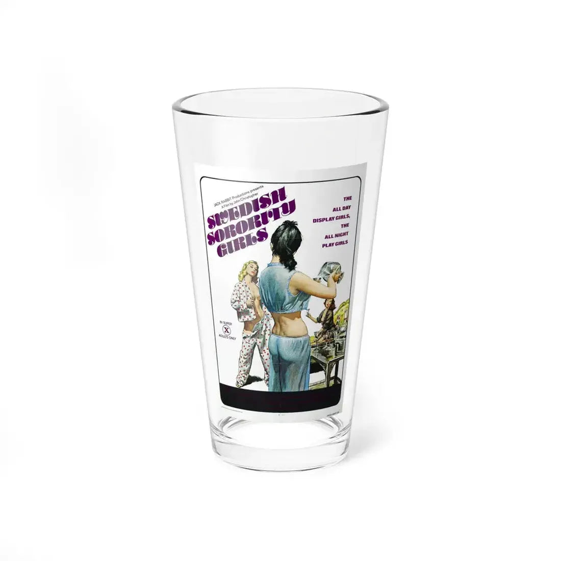 SWEDISH SORORITY GIRLS 1978 Movie Poster - Pint Glass 16oz 16oz - Go Mug Yourself