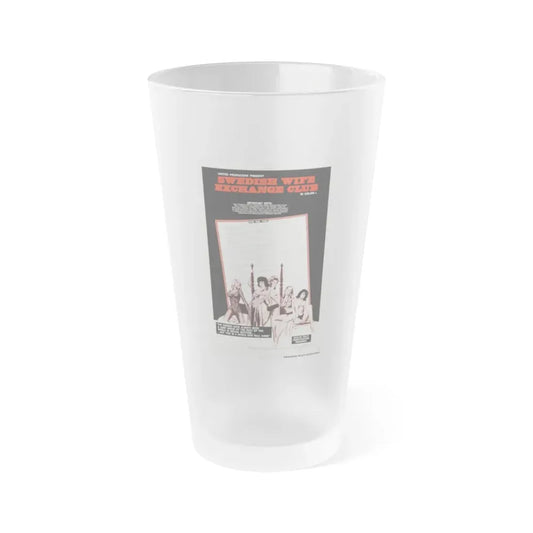 SWEDISH WIFE EXCHANGE CLUB 1969 Movie Poster - Frosted Pint Glass 16oz Default Title - Go Mug Yourself