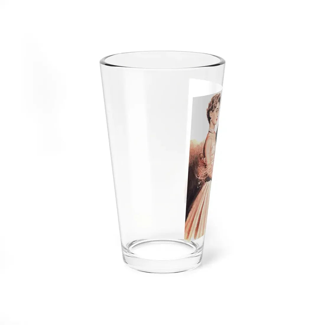 Sweet Enchantress by Barbara Cartland, Woman's Day magazine, 1958 (Magazine Illustration) Pint Glass 16oz - Go Mug Yourself