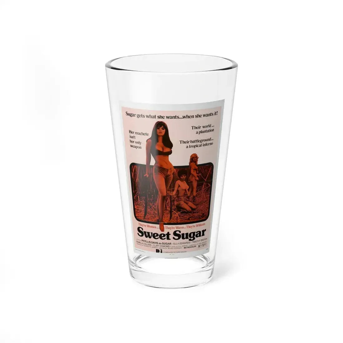 SWEET SUGAR 1972 Movie Poster - Pint Glass 16oz 16oz - Go Mug Yourself