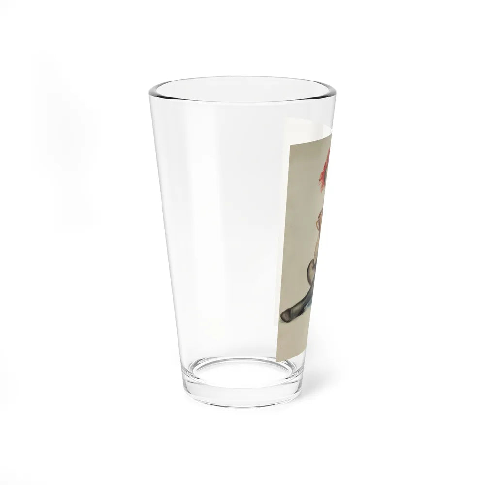 Swimming, American Art Works calendar illustration (Magazine Illustration) Pint Glass 16oz - Go Mug Yourself
