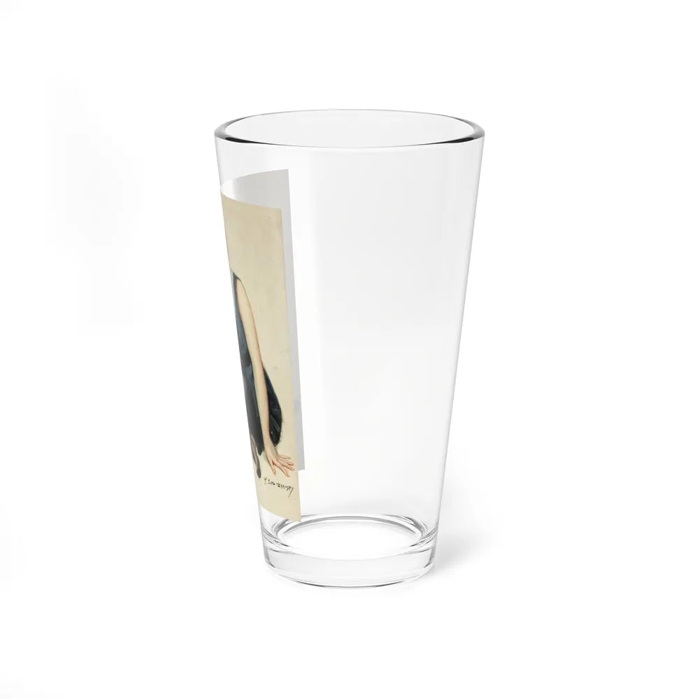Swimming, American Art Works calendar illustration (Magazine Illustration) Pint Glass 16oz - Go Mug Yourself