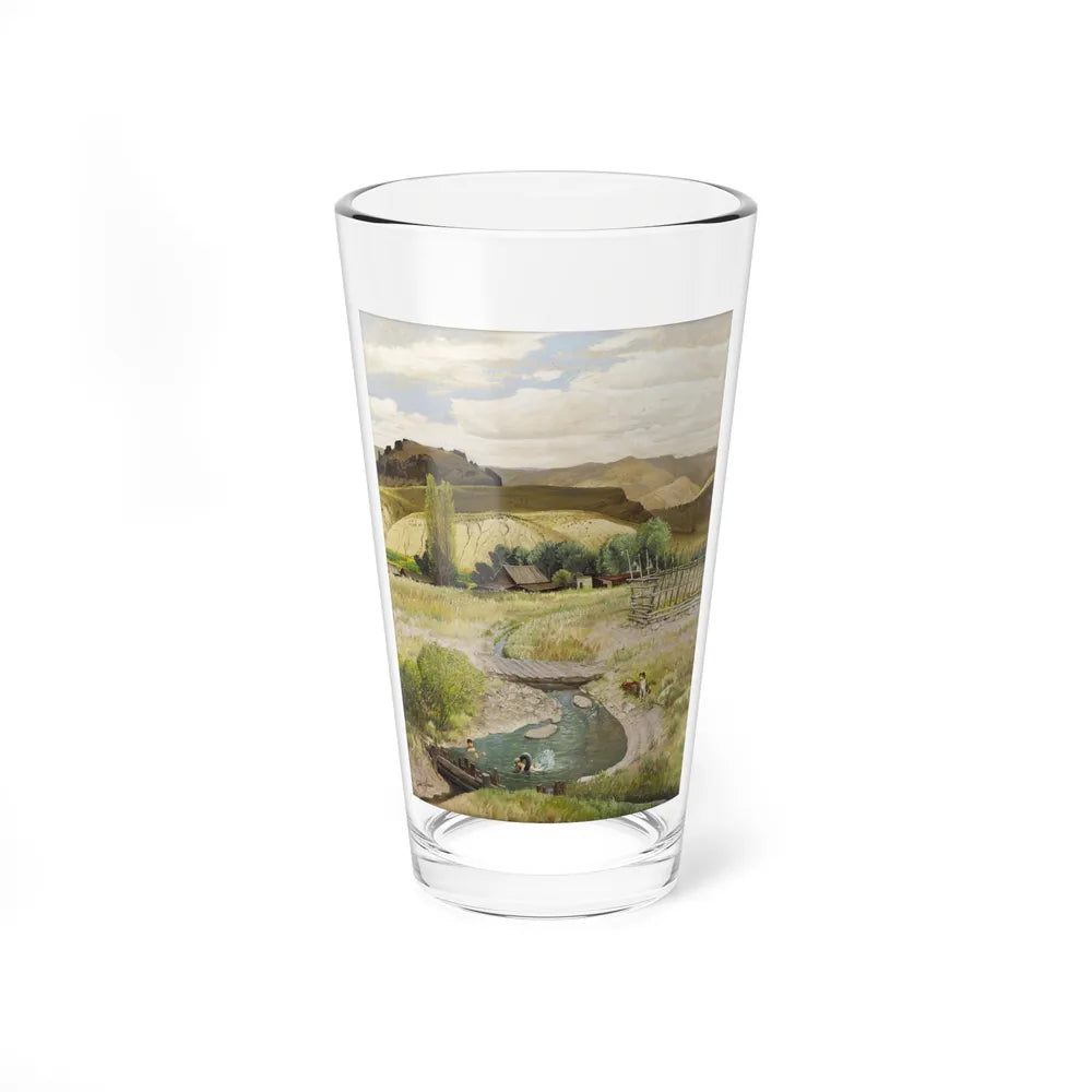 Swimming in the Creek, The Saturday Evening Post, August 29, 1959 (Magazine Illustration) Pint Glass 16oz 16oz - Go Mug Yourself