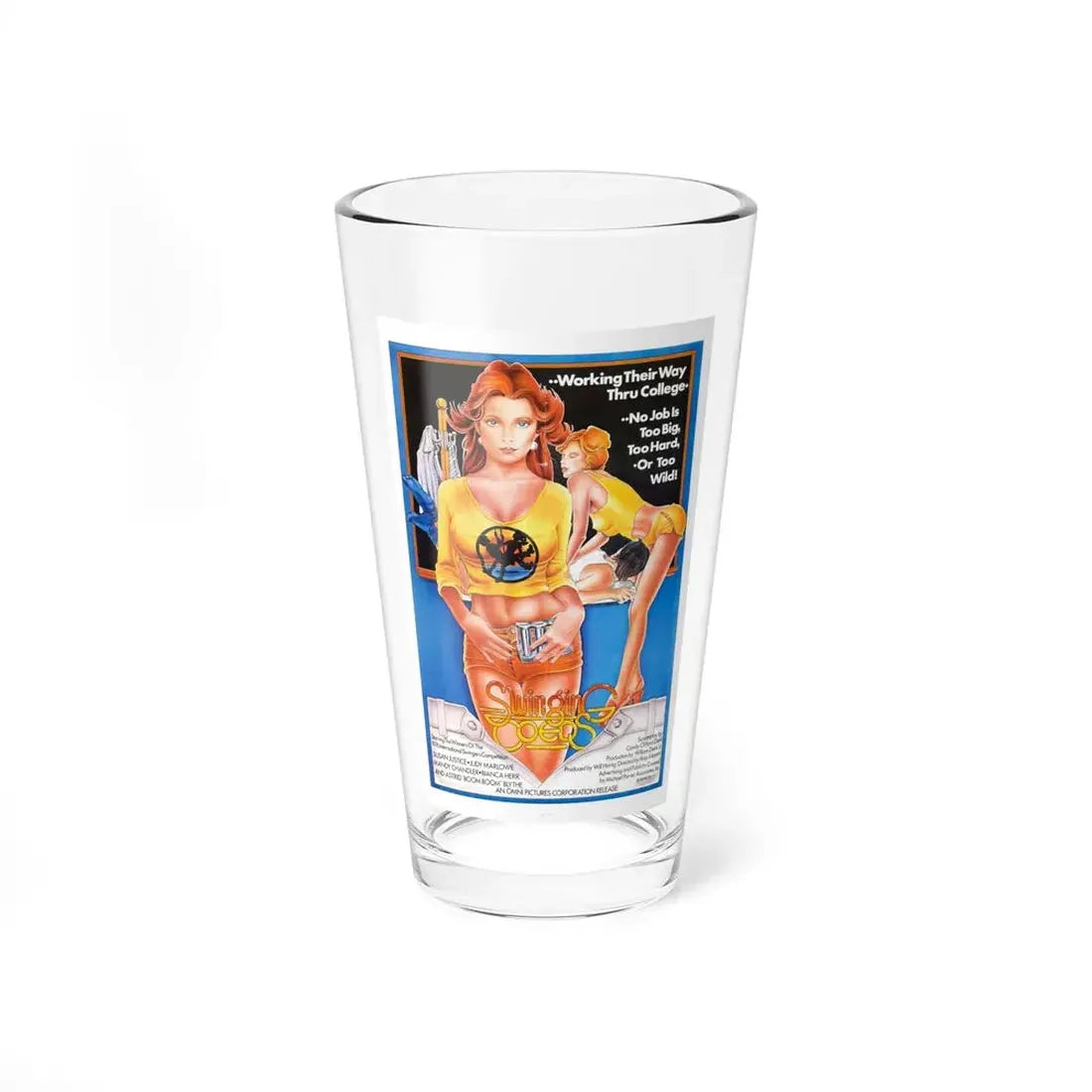 SWINGING COEDS 1972 Movie Poster - Pint Glass 16oz 16oz - Go Mug Yourself