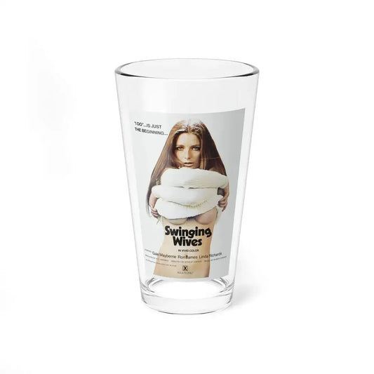 SWINGING WIVES 1971 Movie Poster - Pint Glass 16oz 16oz - Go Mug Yourself
