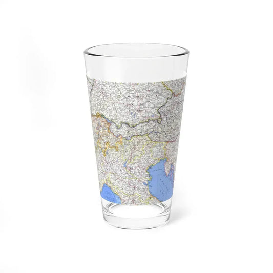 Switzerland, Austria, and Northern Italy (1965) (Map) Pint Glass 16oz 16oz - Go Mug Yourself