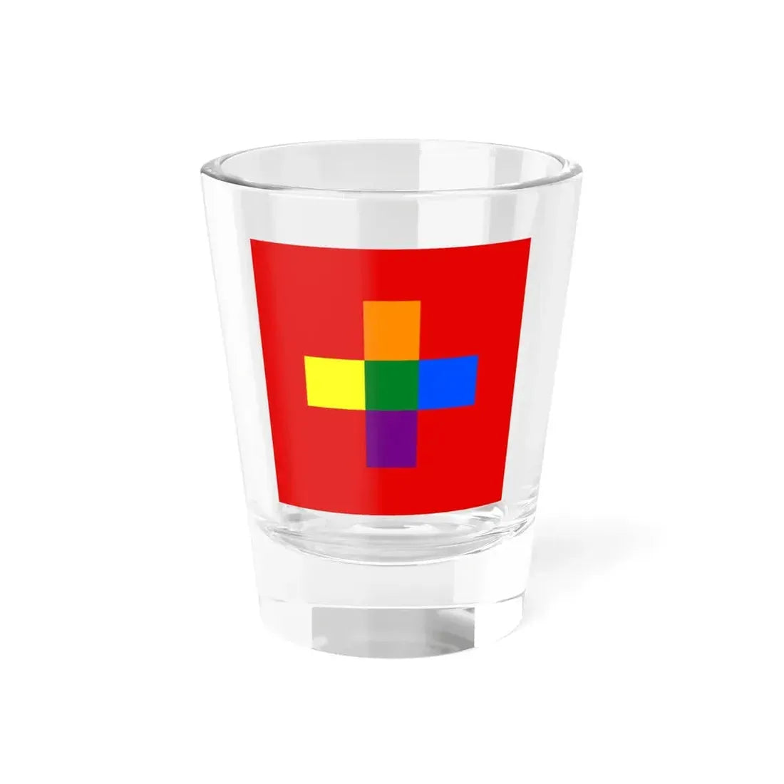 Switzerland Gay flag (Switzerland) Shot Glass 1.5oz 1.5oz - Go Mug Yourself