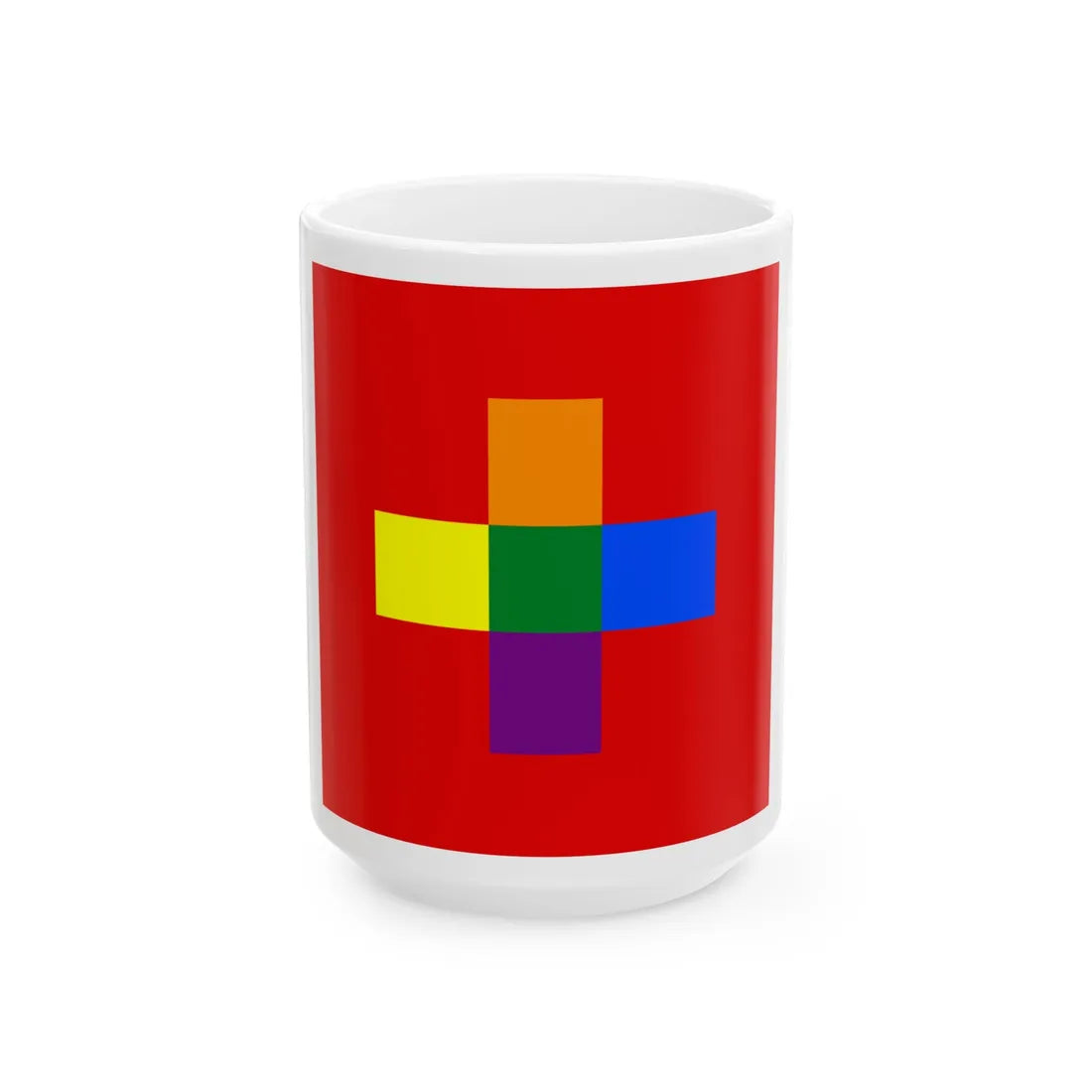 Switzerland Gay flag (Switzerland) White Coffee Mug 15oz - Go Mug Yourself