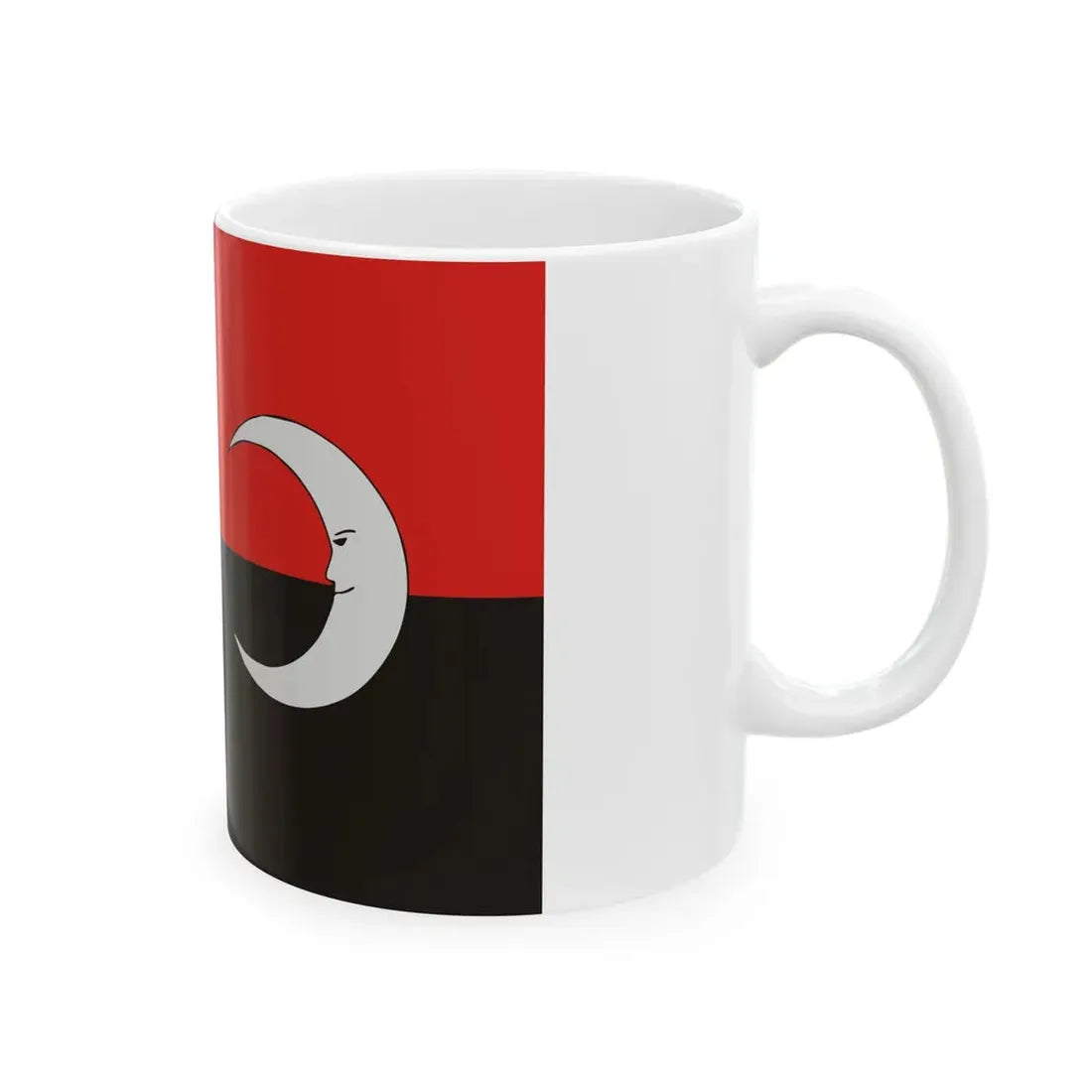Szekely flag red and black version (Oman) White Coffee Mug - Go Mug Yourself