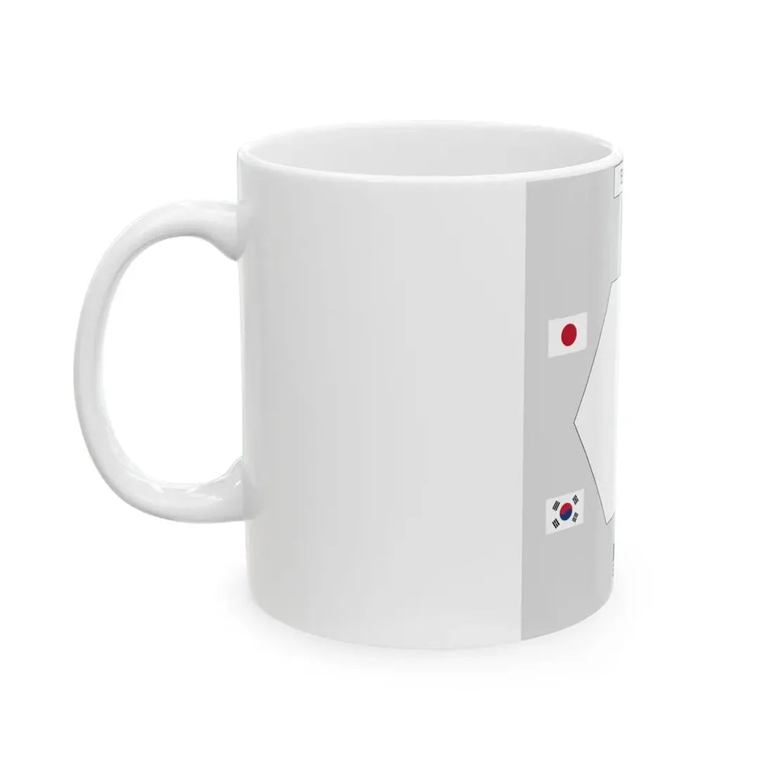Table layout of Six-Party Talks (China) White Coffee Mug - Go Mug Yourself