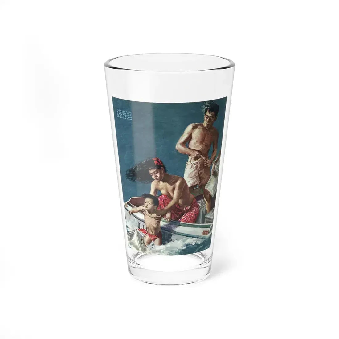 Taboo in Samoa, Collier's Illustration, October 26, 1940 (Magazine Illustration) Pint Glass 16oz 16oz - Go Mug Yourself