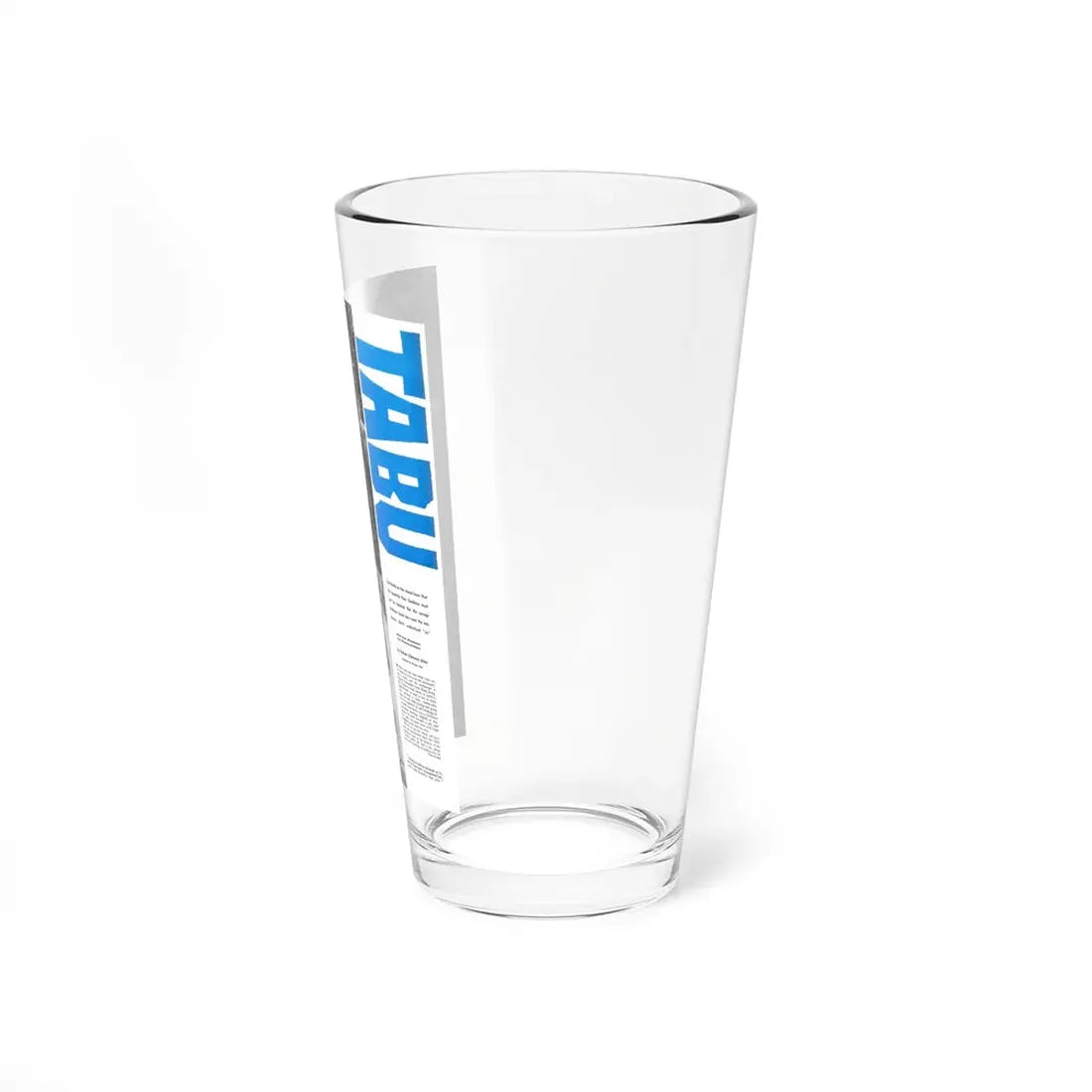 Tabu, Cavalier magazine, January 1961 (Magazine Illustration) Pint Glass 16oz - Go Mug Yourself