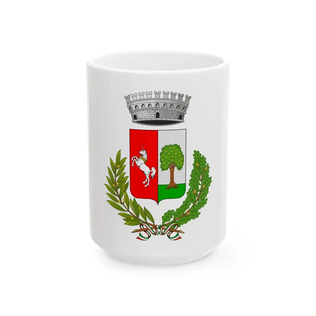 Taino-Bandiera (Italy) White Coffee Mug 15oz - Go Mug Yourself